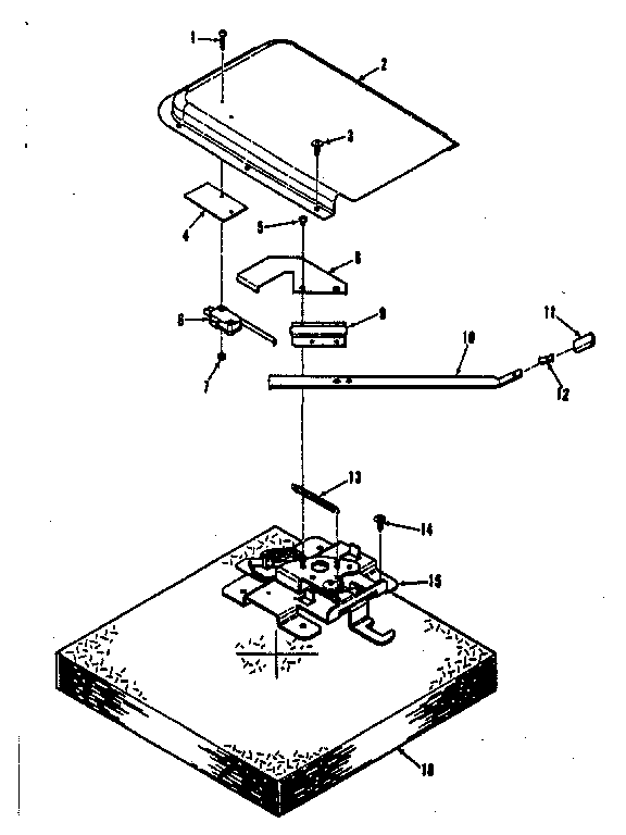 Kenmore 1036408710 power lock section diagram