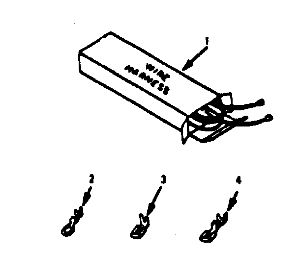 Kenmore 1036408710 wire harness and components diagram