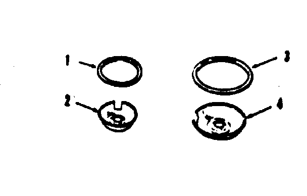 Kenmore 1036408710 optional porcelain pan and chrome ring kit no. 8068410 diagram