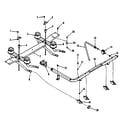 Kenmore 9117358810 top burner section diagram