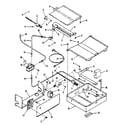 Kenmore 9117358810 broiler & oven burner section diagram