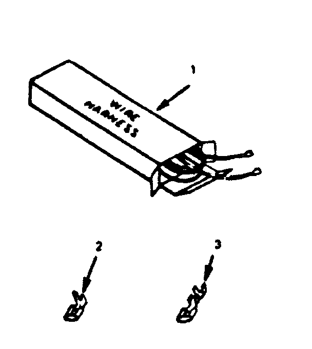 Kenmore 9117358810 wire harnesses and components diagram