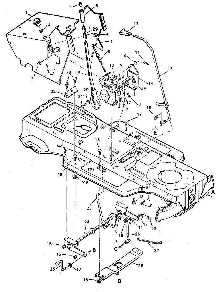 Craftsman 502259280 suspension system diagram