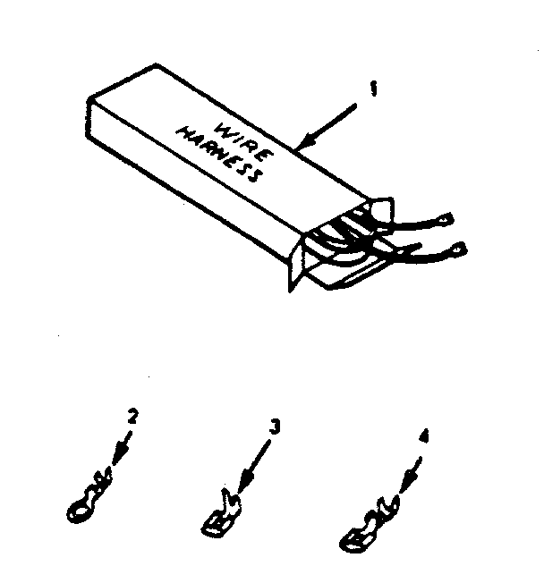 Kenmore 9117108810 wire harness and components diagram