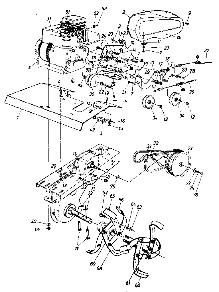 Craftsman 247298612 engine diagram