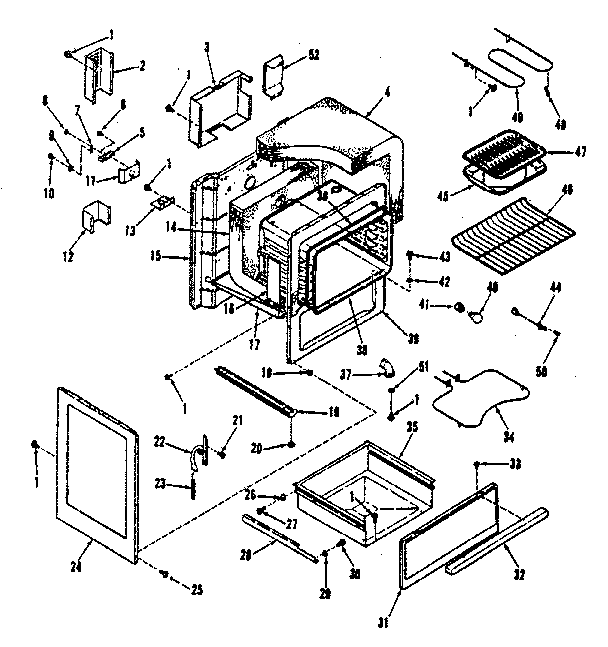 Kenmore 9119198810 body section diagram