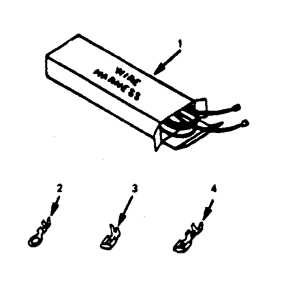 Kenmore 9119198810 wire harnesses and components diagram