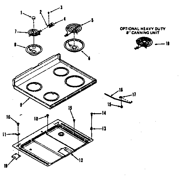 Kenmore 9119318810 main section diagram