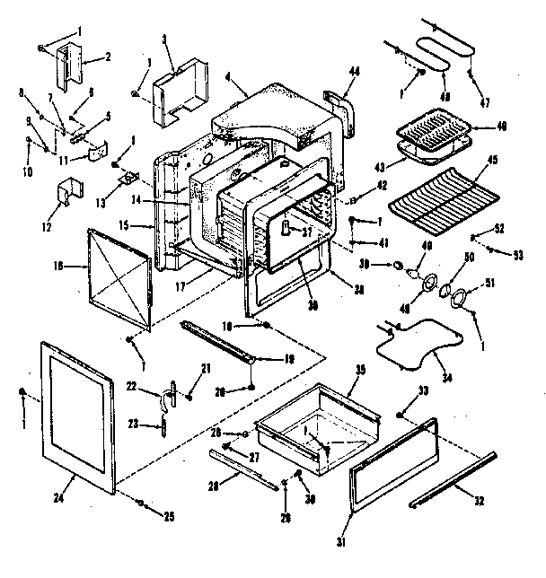 Kenmore 9119318810 body section diagram