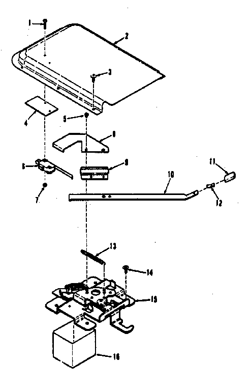Kenmore 9119318810 power lock section diagram