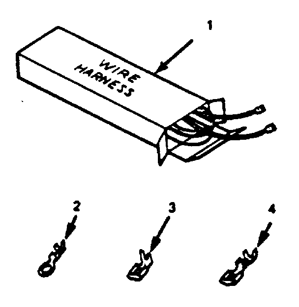 Kenmore 9119318810 wire harness and components diagram