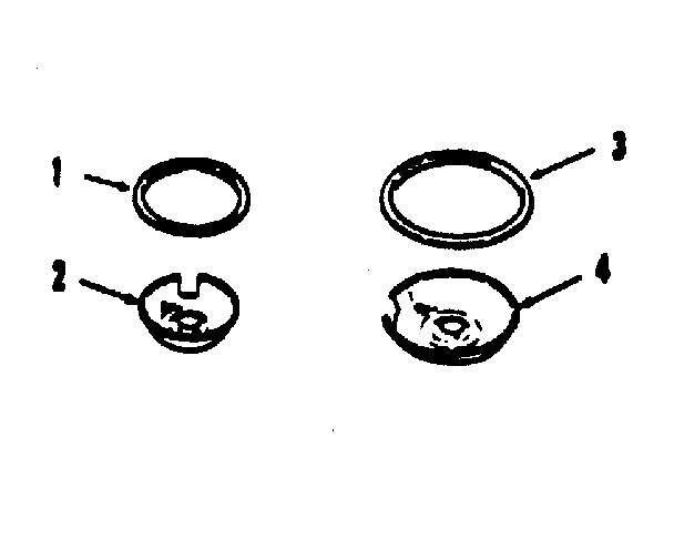 Kenmore 9119318810 porcelain pan and chrome ring kit diagram
