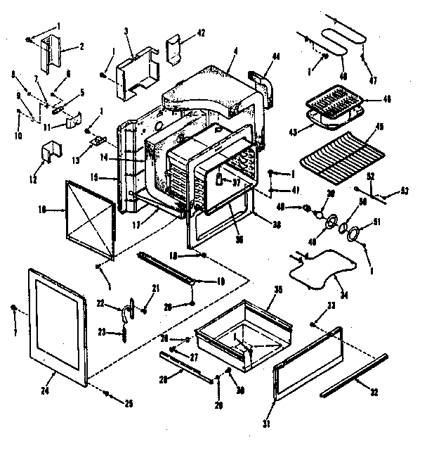 Kenmore 9119328810 body section diagram