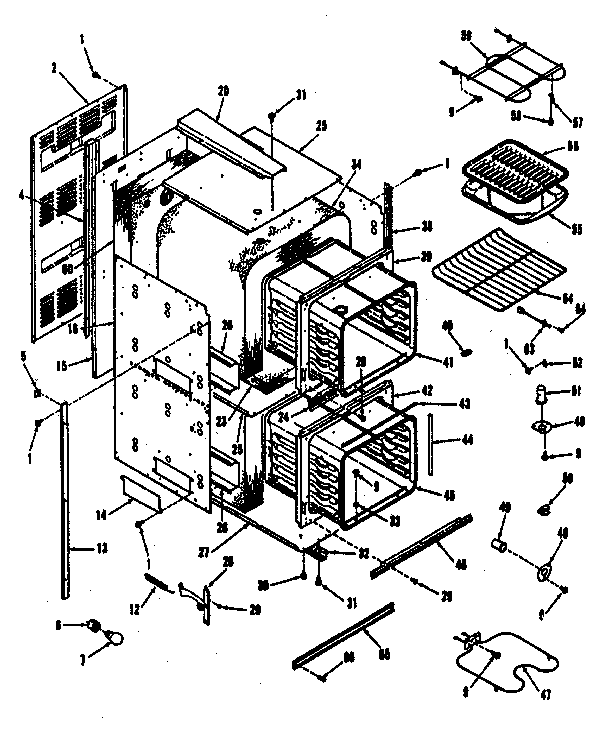 Kenmore 2784228891 body section diagram