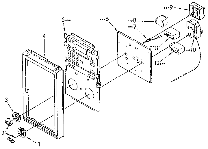 Kenmore 6654438890 control diagram