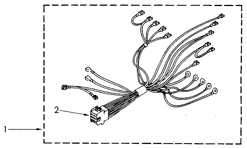 Kenmore 6654438890 wiring harness diagram