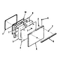 Kenmore 9116408810 oven door section diagram