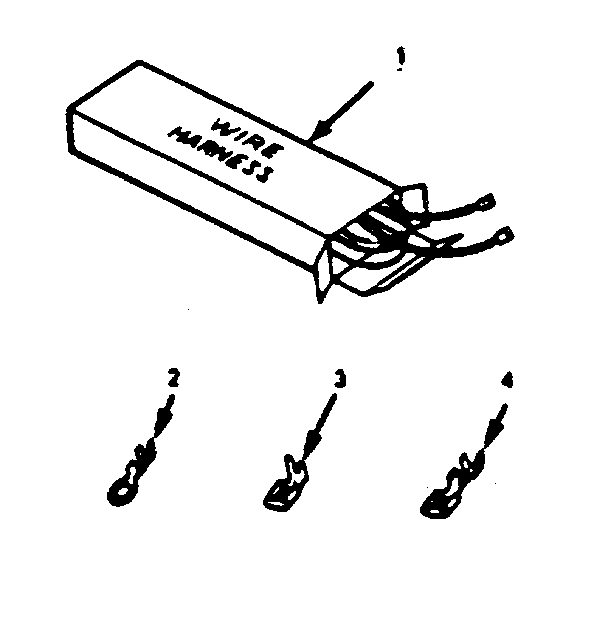 Kenmore 9116408810 wire harnesses and components diagram