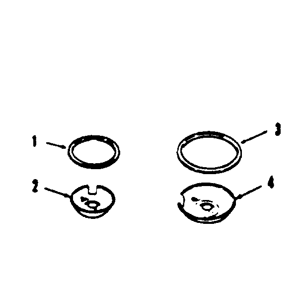 Kenmore 9116408810 porcelain pan and chrome ring kit no. 8068410 diagram