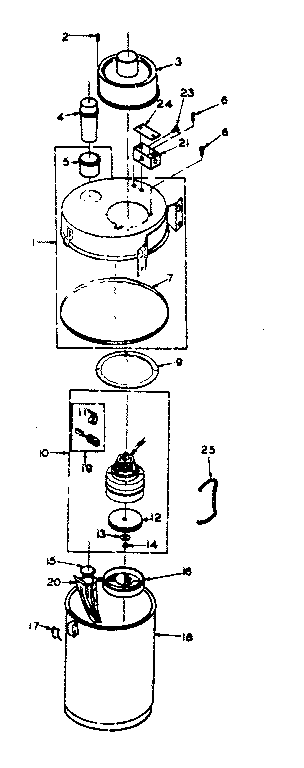 Kenmore 116100 vacuum cleaner parts diagram