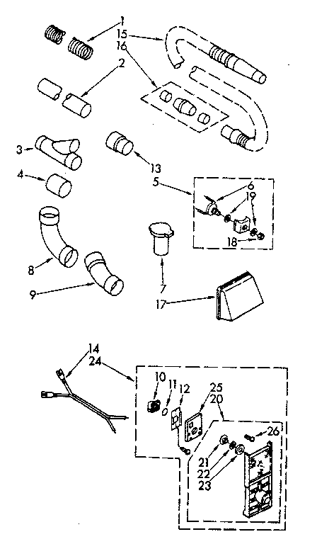 Kenmore 1164043080 installation parts diagram