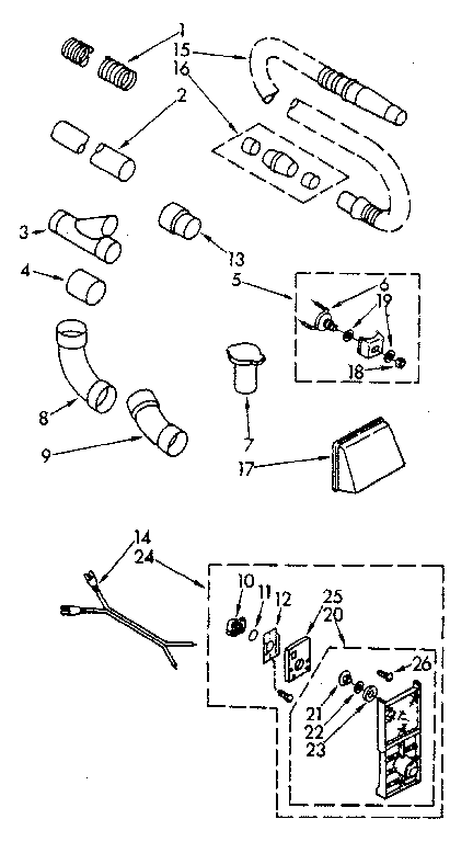 Kenmore 1164053280 installation parts diagram