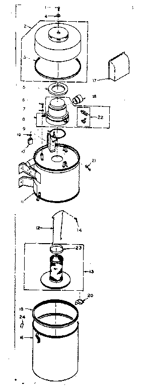 Kenmore 116501 unit parts diagram