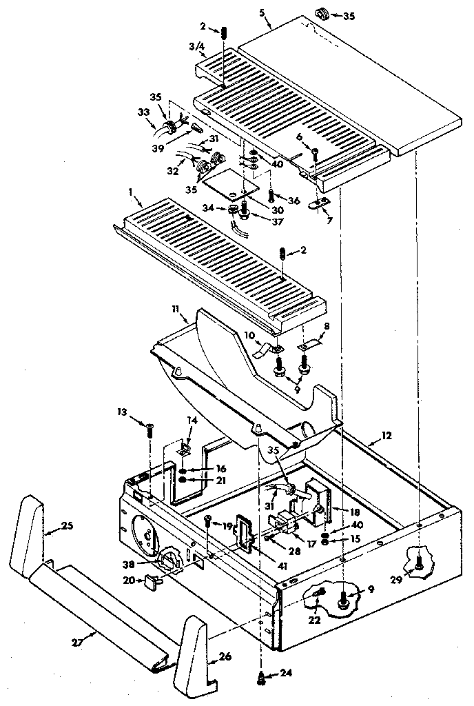 Craftsman 113247210 base components diagram