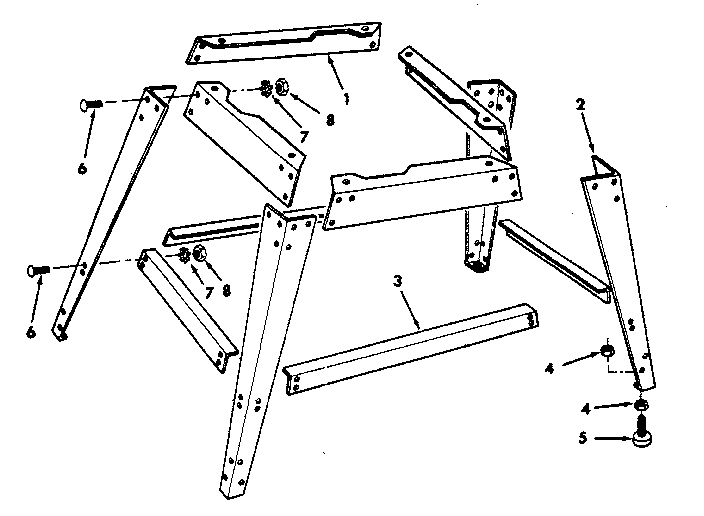 Craftsman 113247210 leg set diagram