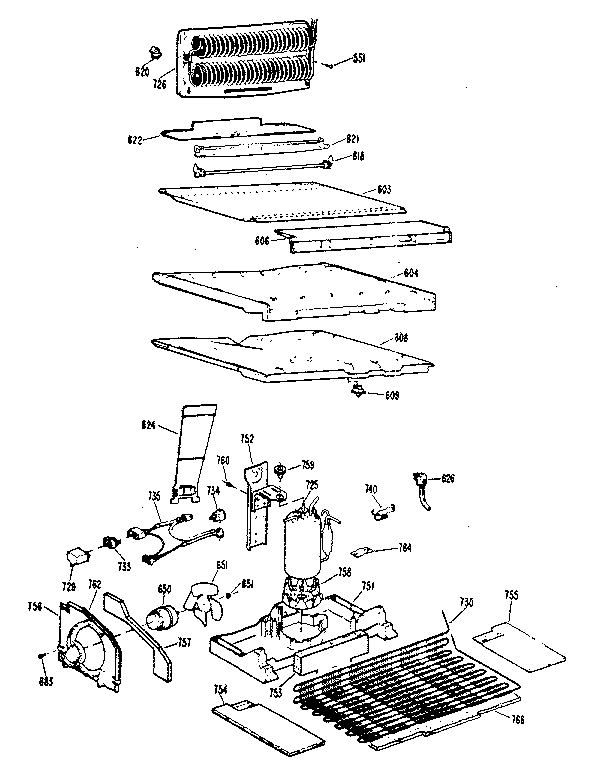 Kenmore 3638684480 unit parts diagram