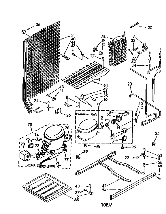 Kenmore 1068480010 unit diagram