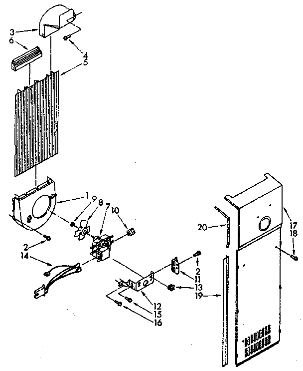 Kenmore 1068480010 air flow diagram