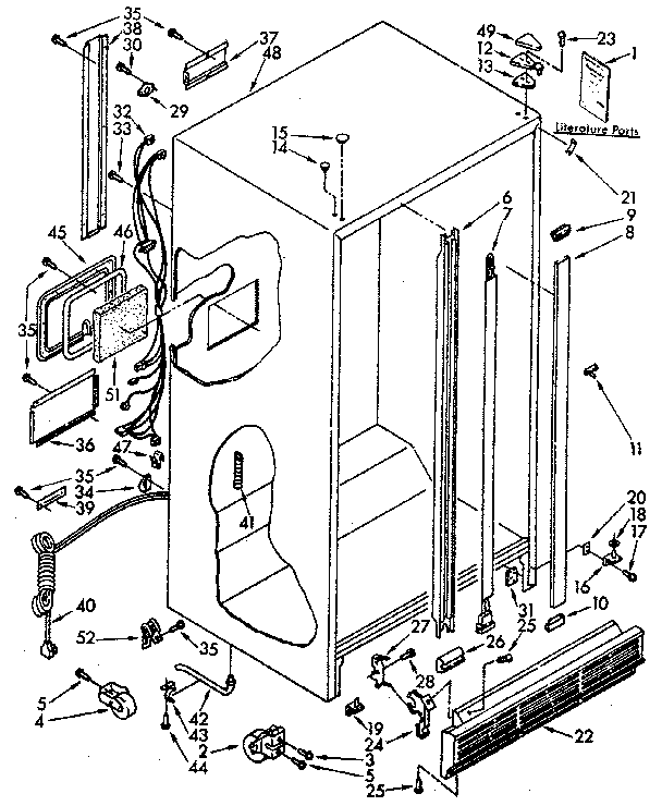 Kenmore 1068480110 cabinet diagram