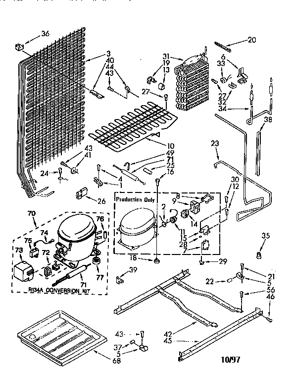 Kenmore 1068480110 unit diagram