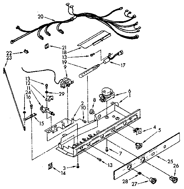 Kenmore 1068480110 control parts diagram