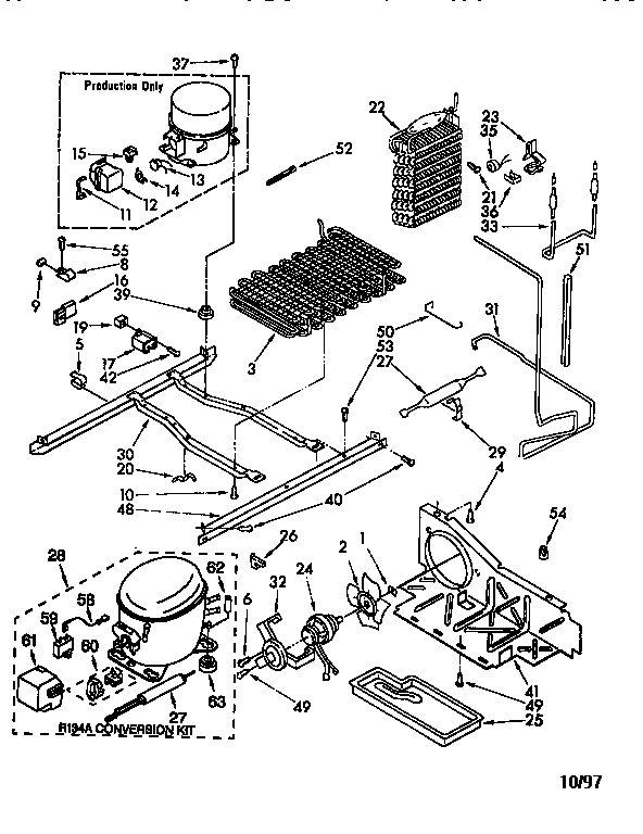 Kenmore 1068580280 unit parts diagram