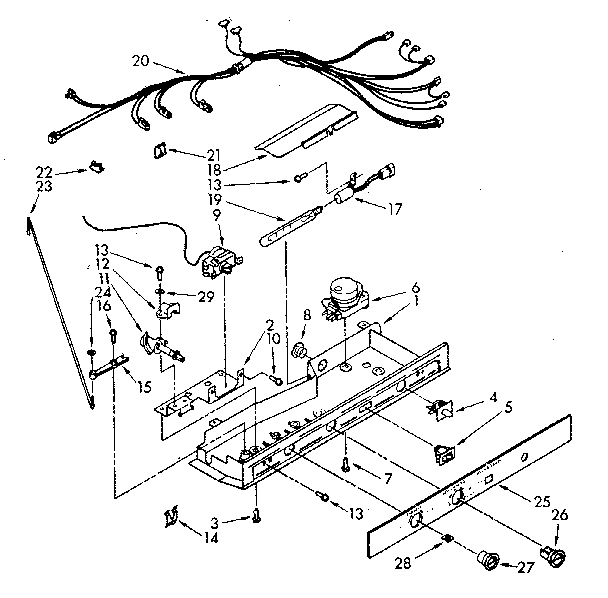 Kenmore 1068580280 control parts diagram