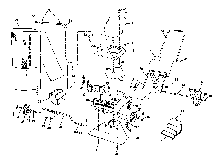 Craftsman 113796811 replacement parts diagram