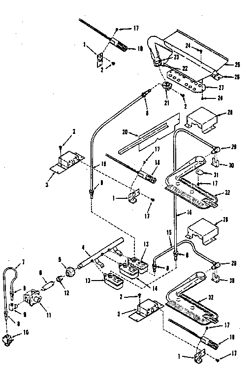 Kenmore 2783218890 burner diagram