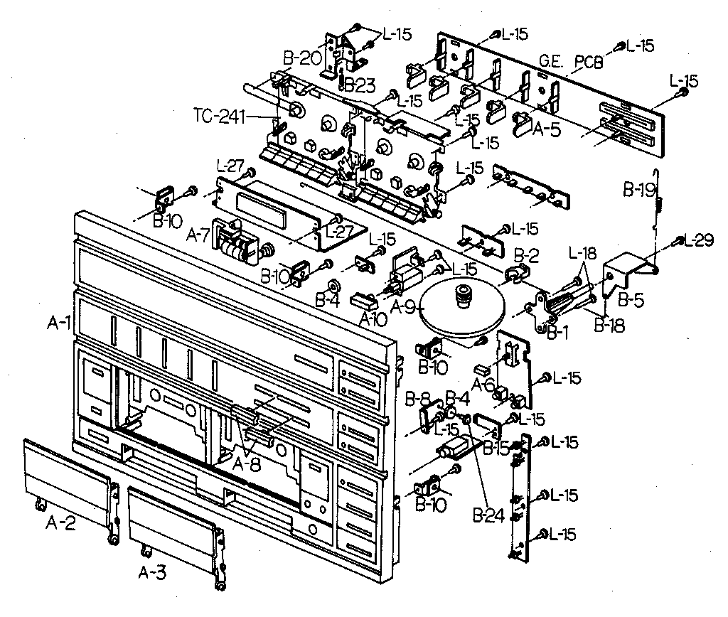 LXI 30491898650 cassette deck assembly diagram
