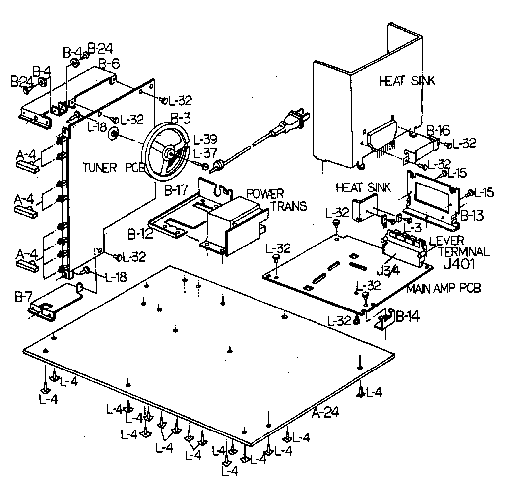 LXI 30491898650 bottom board assembly diagram