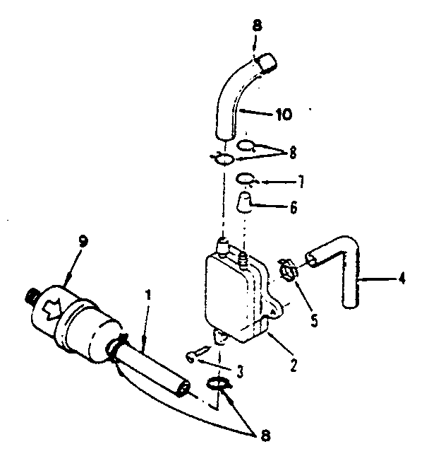 Craftsman 917254421 fuel pump and filter diagram