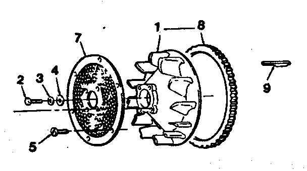 Craftsman 917254421 blower wheel with screen diagram