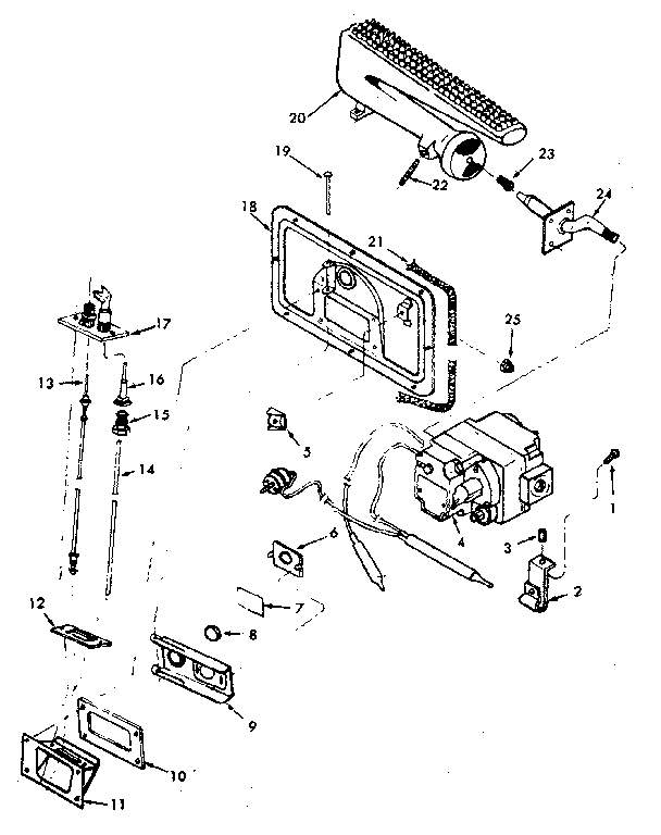 Kenmore 867758210 burner assembly diagram