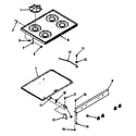 Kenmore 9117188811 main top section diagram