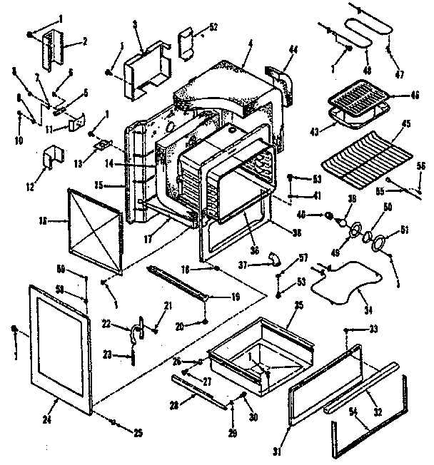 Kenmore 9119398890 body section diagram