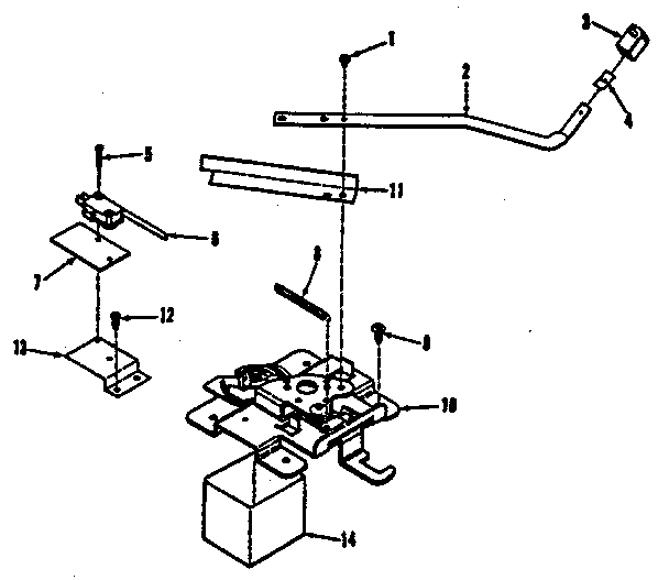Kenmore 9119398890 door lock section diagram