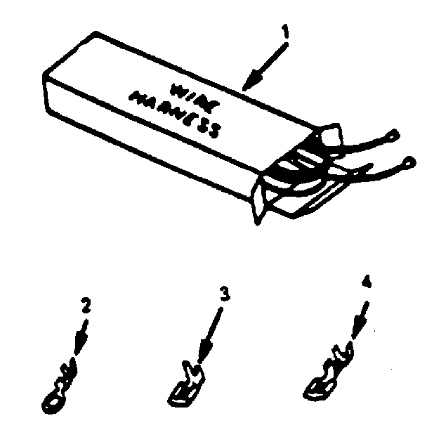 Kenmore 9119398890 wire harnesses and components diagram