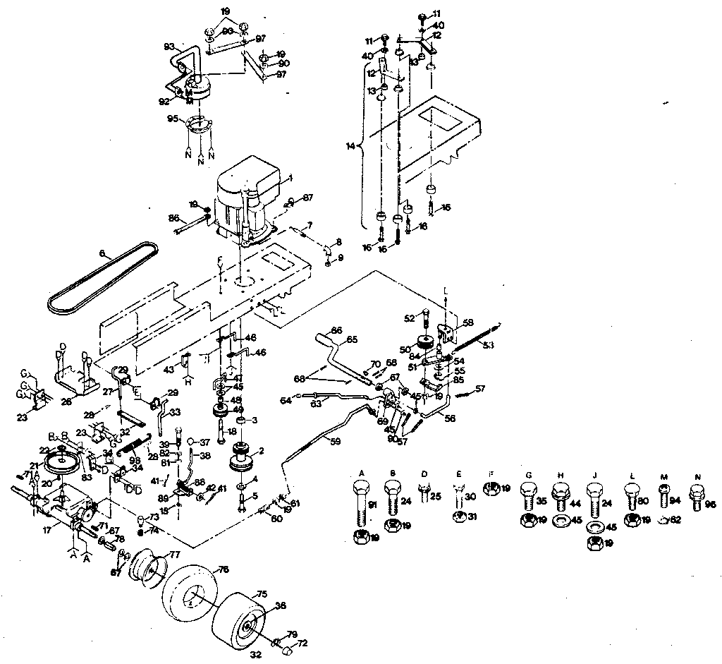 Craftsman 917254221 drive diagram