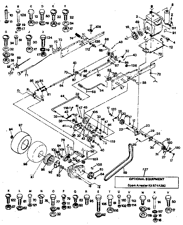 Craftsman 917254420 ground drive diagram